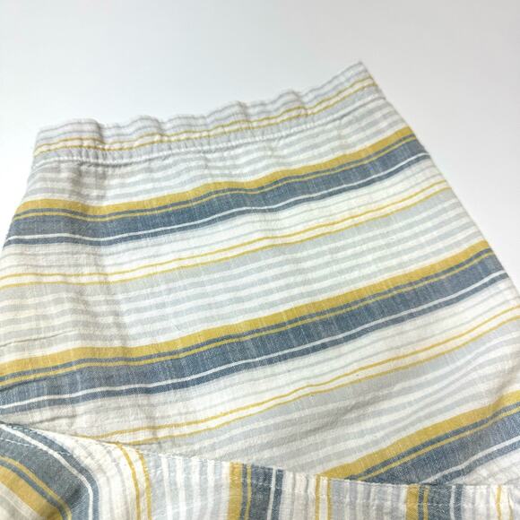 COLUMBIA Men's Button Up Shirt Blue Yellow Striped Short Sleeve Size XL - Picture 6 of 8